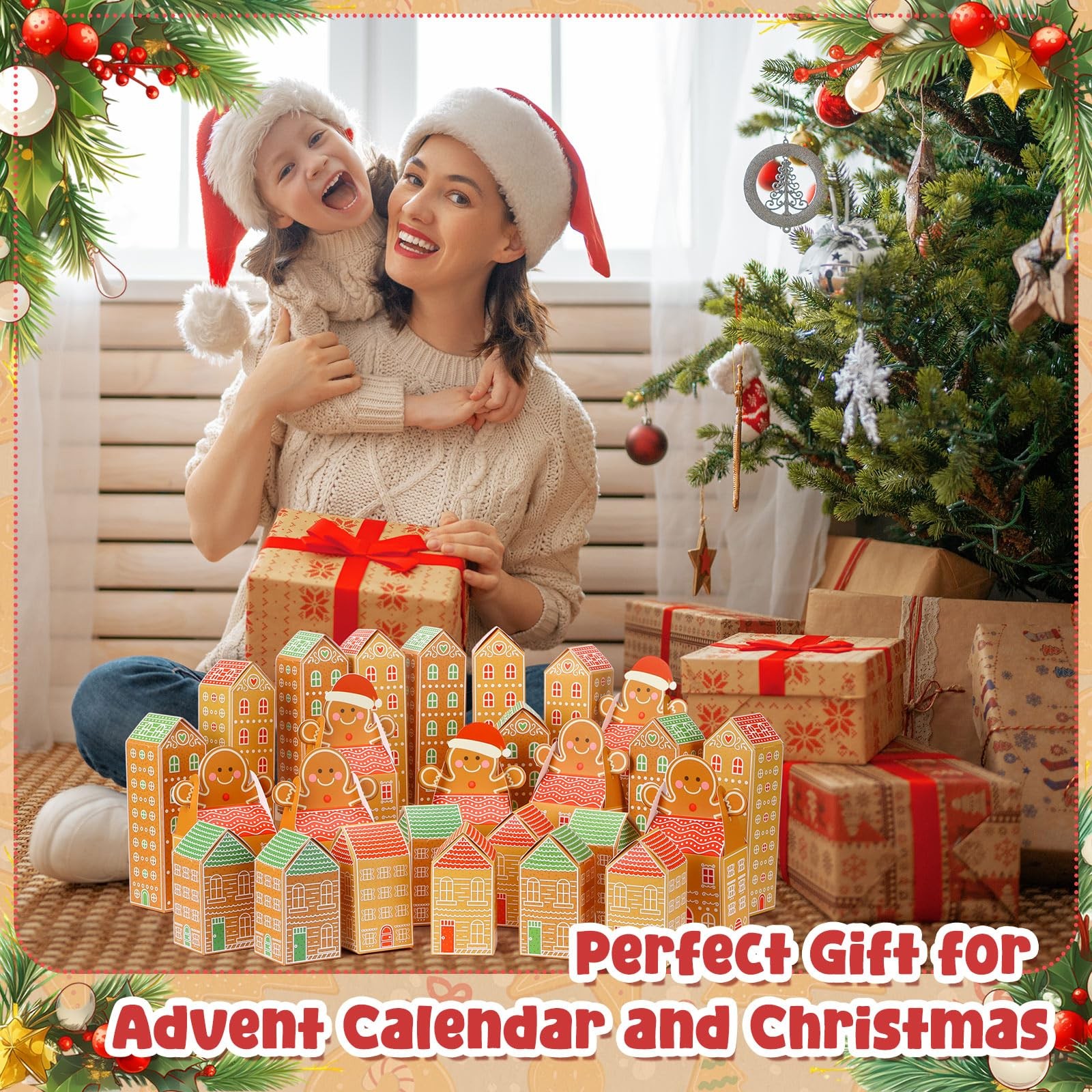 30 Pcs Christmas Advent Calendar Boxes DIY Christmas Village Advent Calendar …