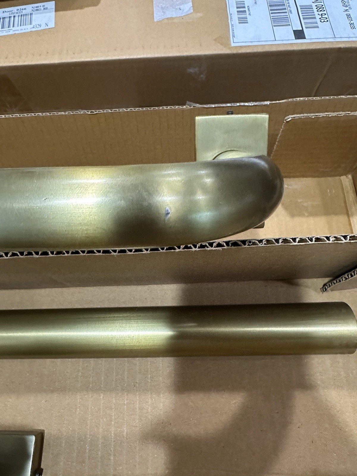 Pottery Barn Hidden Connection 1.25 Curtain Drapery Rod 48-88″ brass room dark