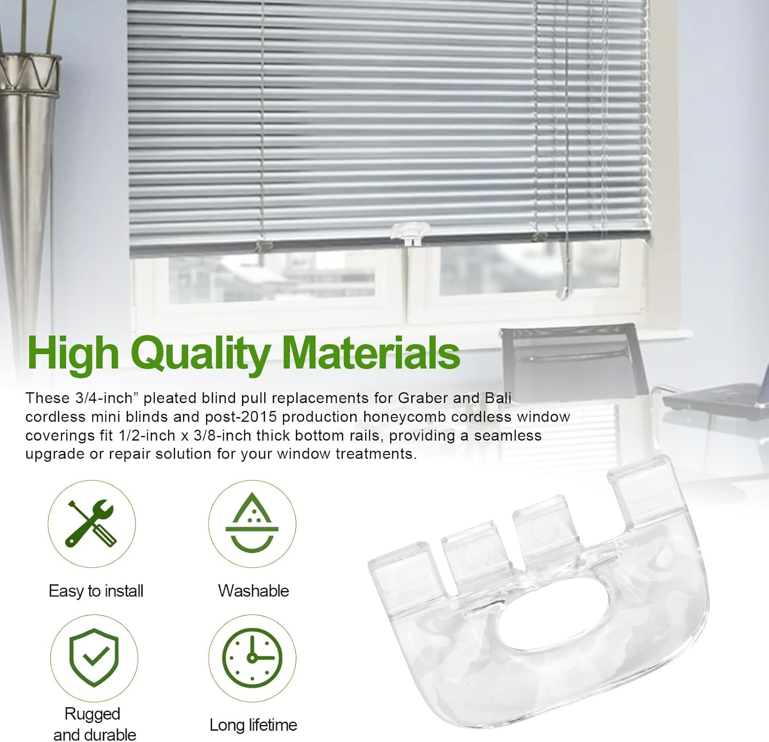 Cordless Honeycomb Shade Lift Handles Blind Pulls Replacement Parts