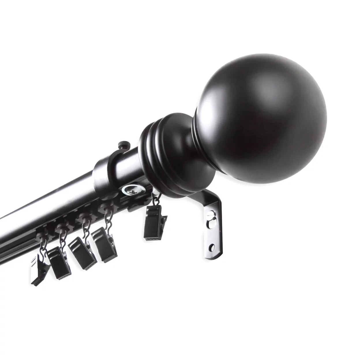 110 – 156 in. Cordless Traverse Curtain Rod – W/40 Sliders Cocoa CH150-04-110-7