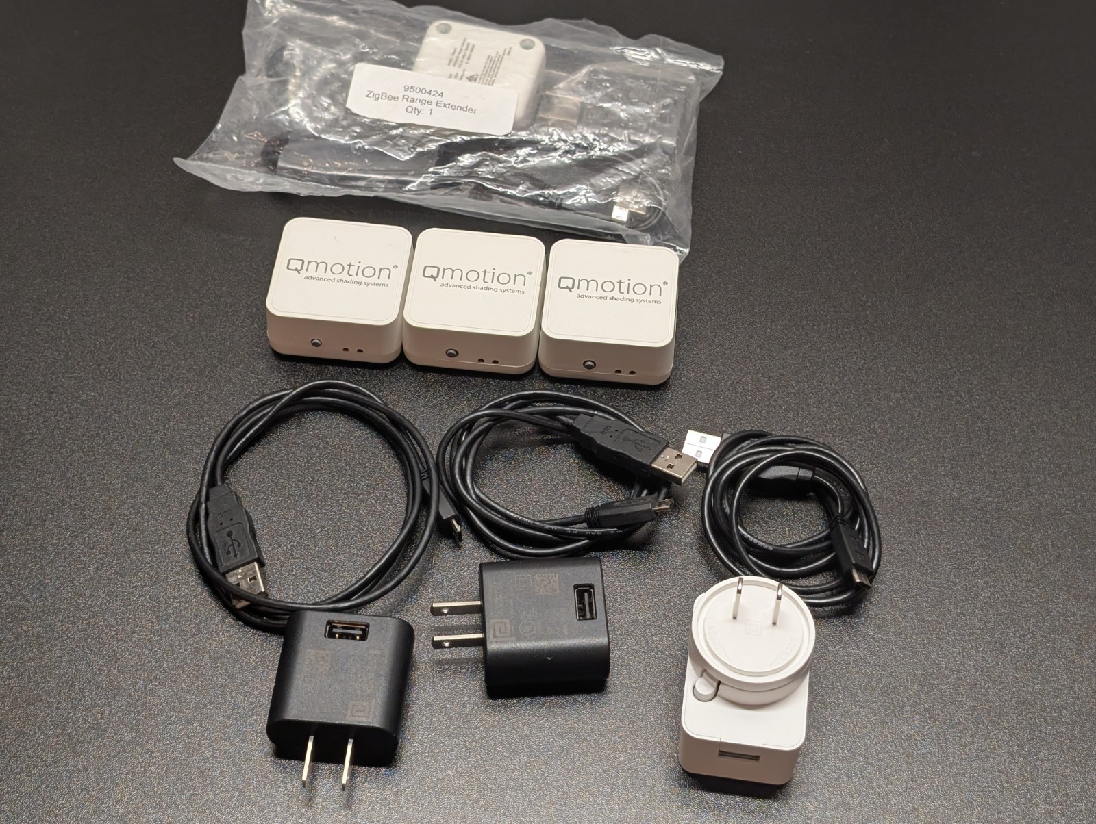4x Qmotion Zigbee Range Extenders For Qmotion Motorized Shades, Controls, Hubs