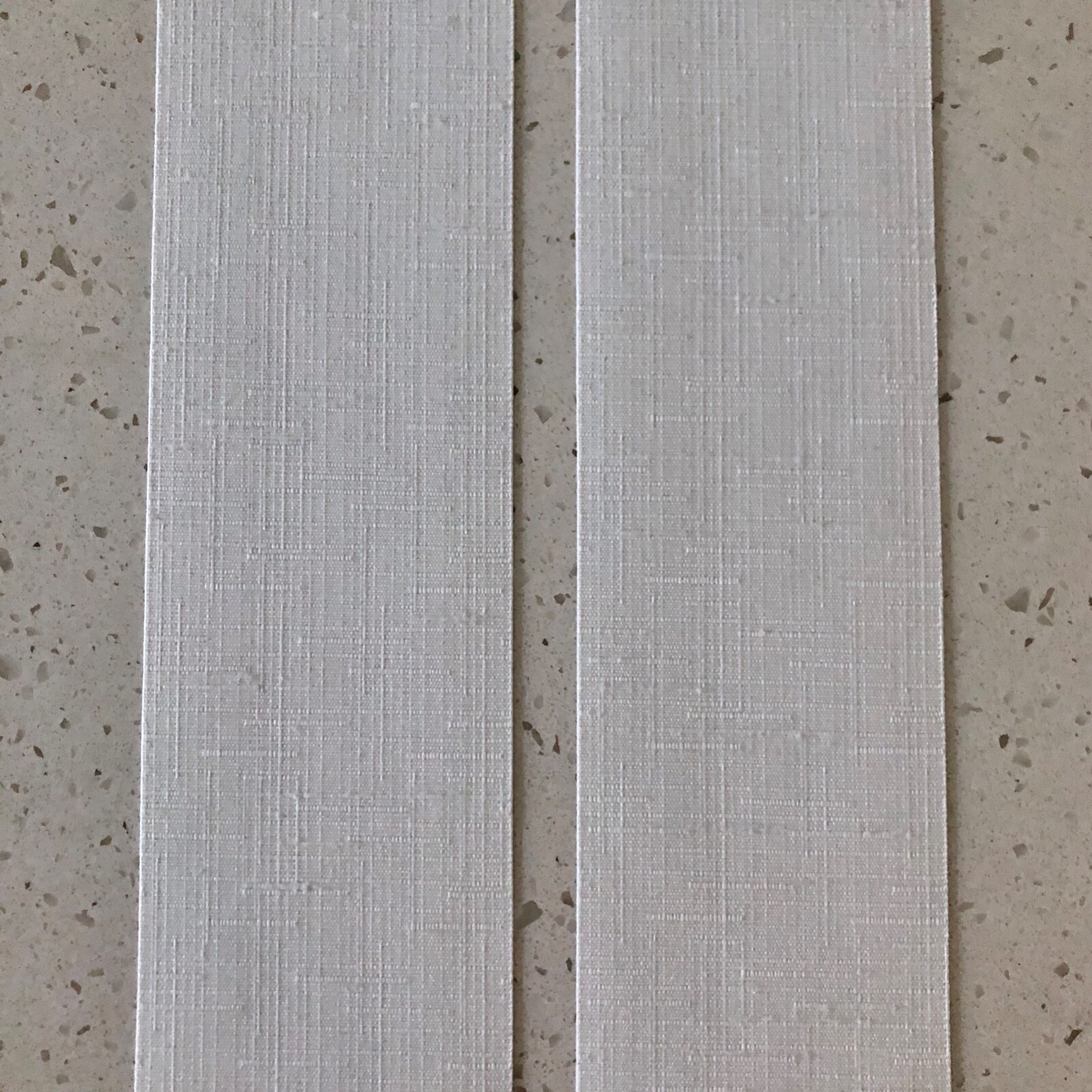 NEW White/ Off White Fabric Vertical Blinds