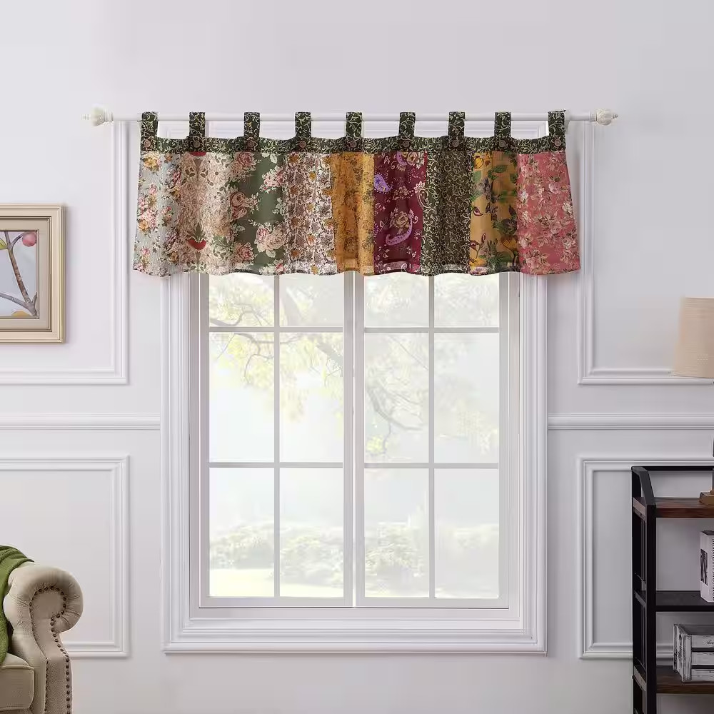 Antique Chic 21 In. L Cotton Valance in Multi