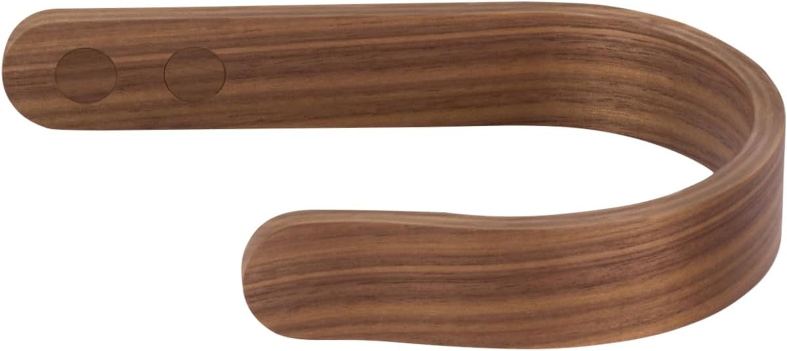 2 X Wood Curtain Holdbacks Plywood Drapery U Shaped Hook Tiebacks for Wall (Wal