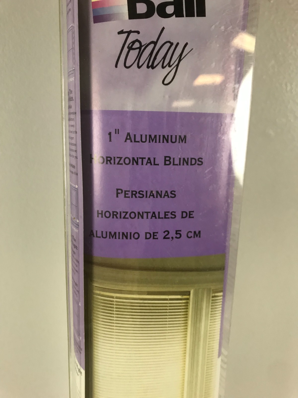 Bali Today 1″ Alabaster Horizontal Blinds 44”x72” – New in Box NIB