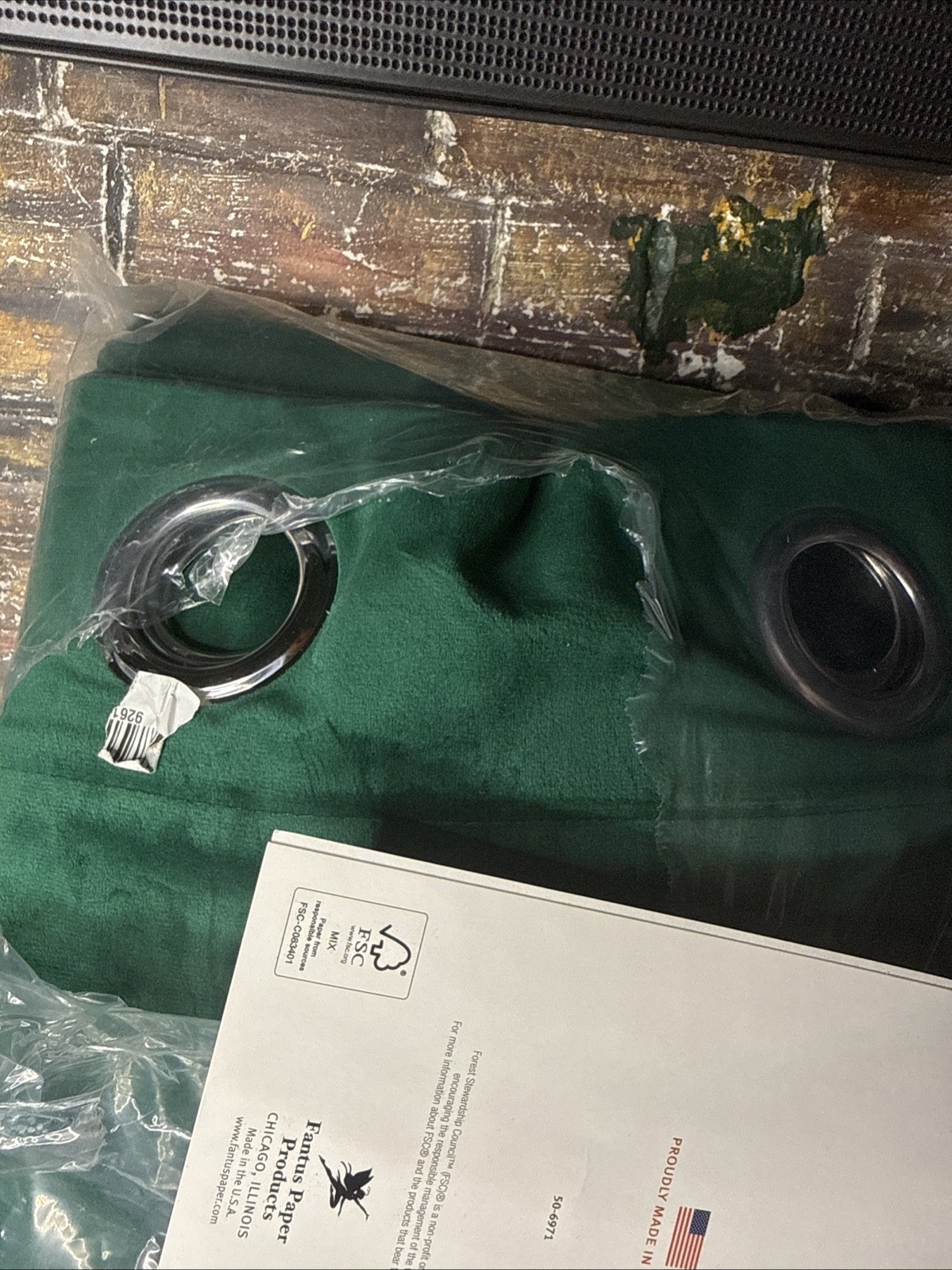 96in Long Velvet Curtains with Rod Hole 52″W x 96″L (Pack of 2) Emerald Green