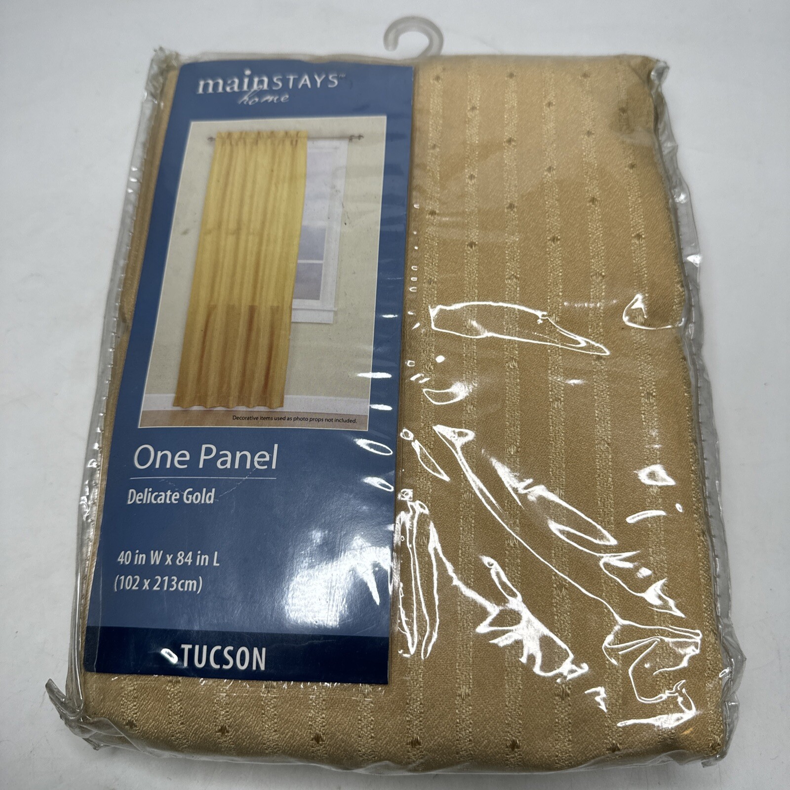 Mainstays Home Delicate Gold Tuscon One Panel 40″ W x 84″ L Brand New