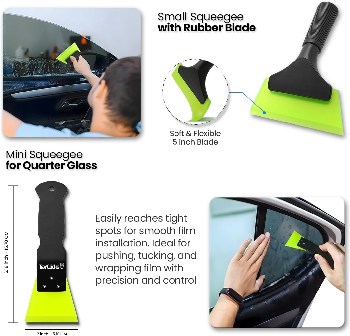 Window Tint Tools kit Vinyl Wrap Tool for Car Tinting Windshield Back Window