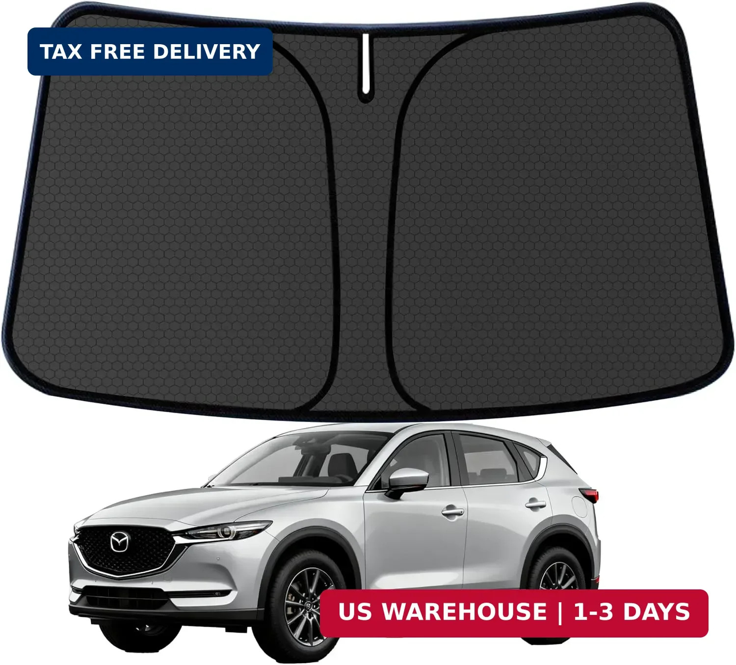 CX50 Windshield Sun Shade for Mazda CX-50 CX50 2023-2024 2025 Blocks UV Rays Acc