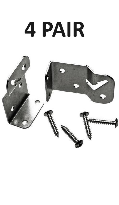 4 Pair Universal (Inside / Outside Window Frame Mount) Roller Shade Brackets
