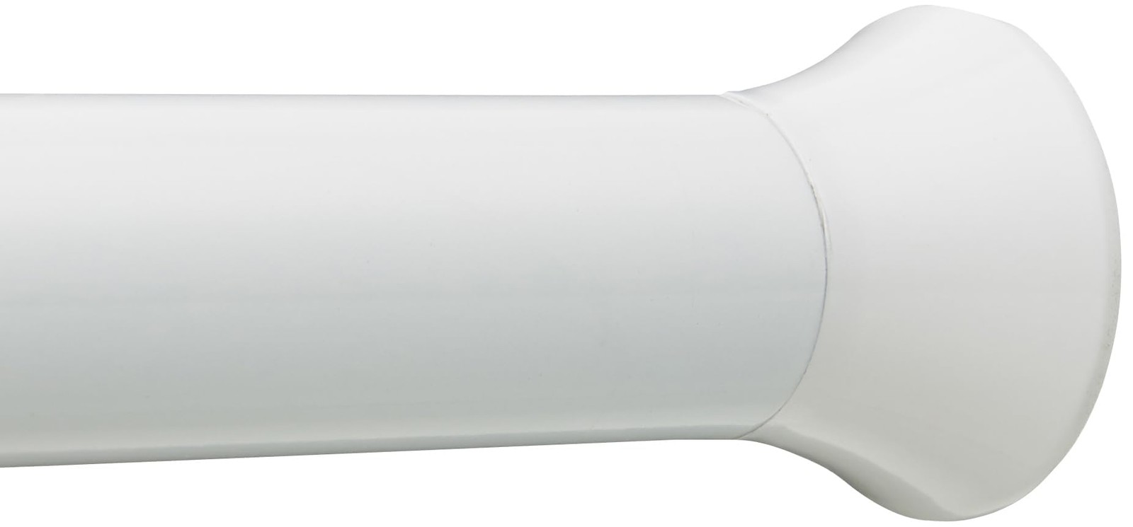 Adjustable Spring Tension Curtain Rod 78-108 in. White No Drill Rod Classic