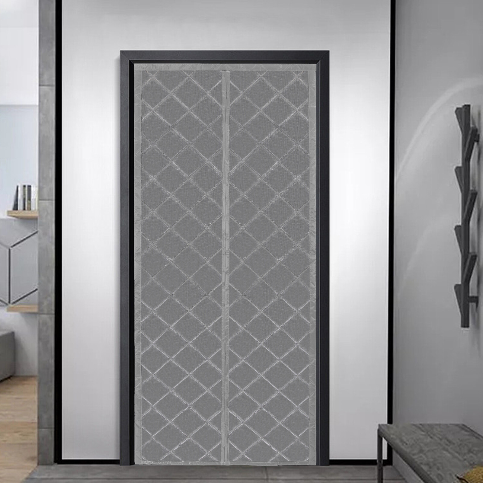Magnetic Thermal Insulated Door Curtain Window Door Room Divider 34x82inch