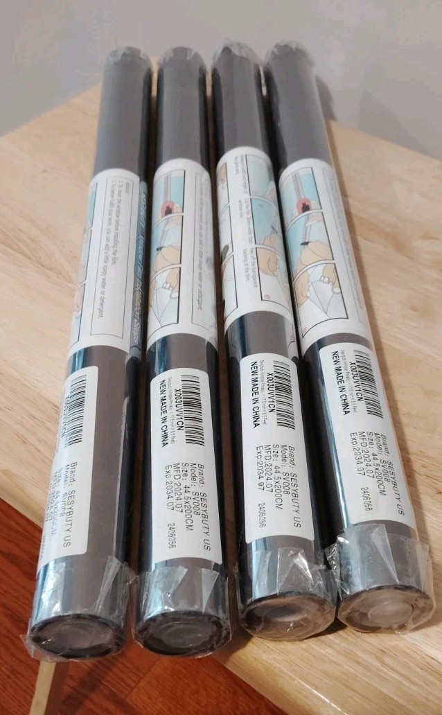 Set Of 4 Rolls Window Cling Film/Sesybuty/Reflective-Privacy-6.5’L X 17.5″W