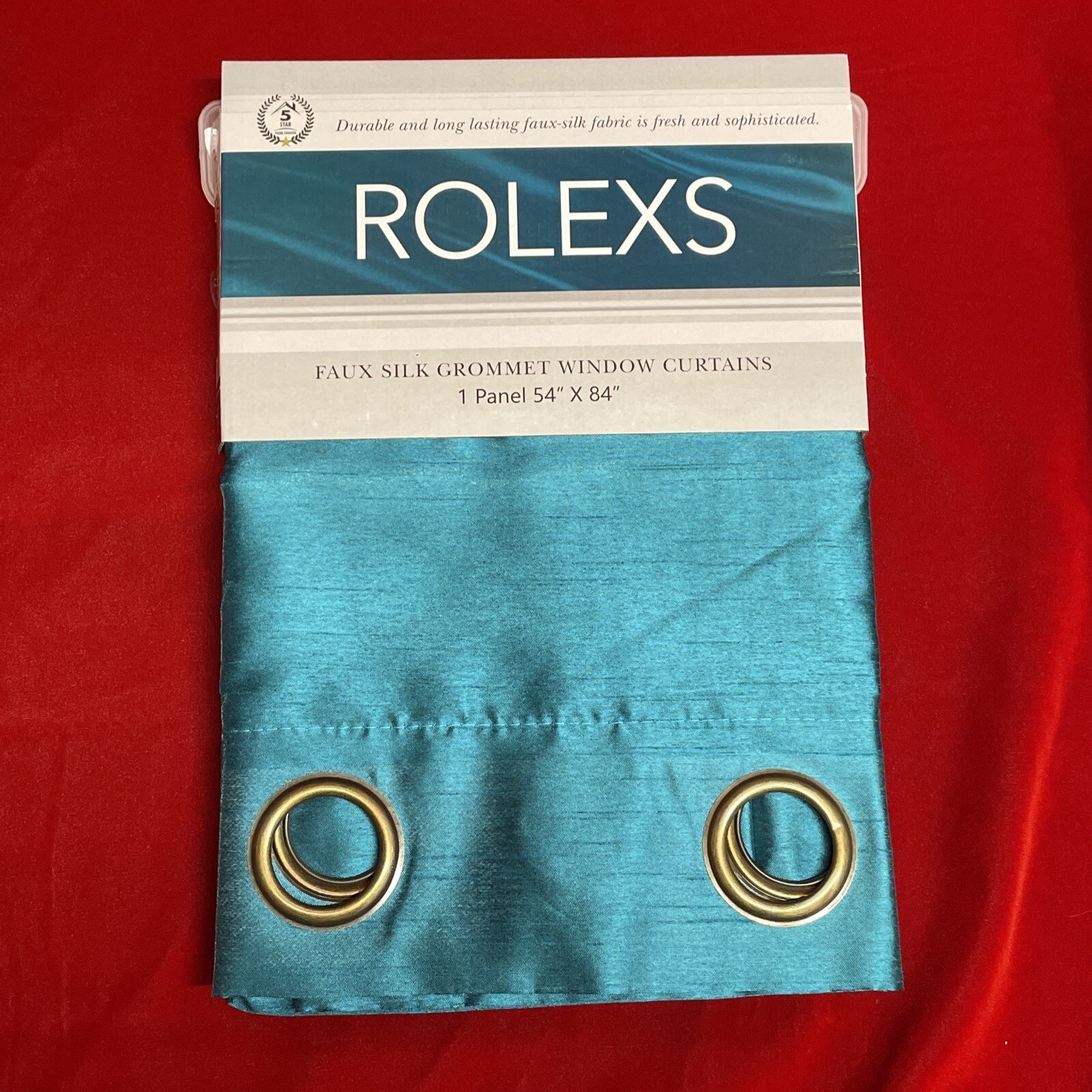 2 Panel Window Curtain Set TEAL