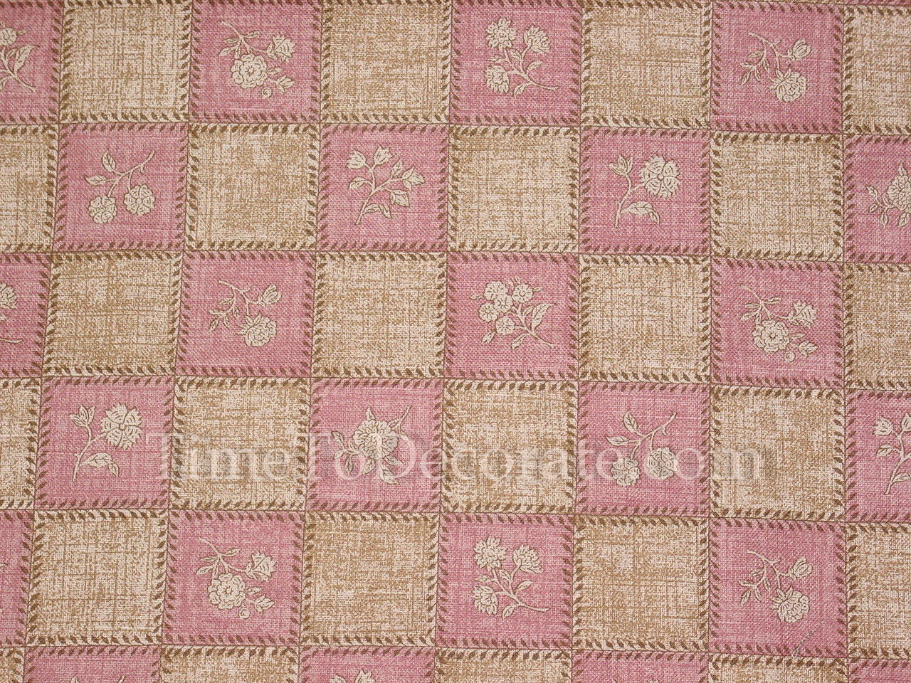 NEW Floral drapery custom VALANCE or table runner checks check blocks decorative