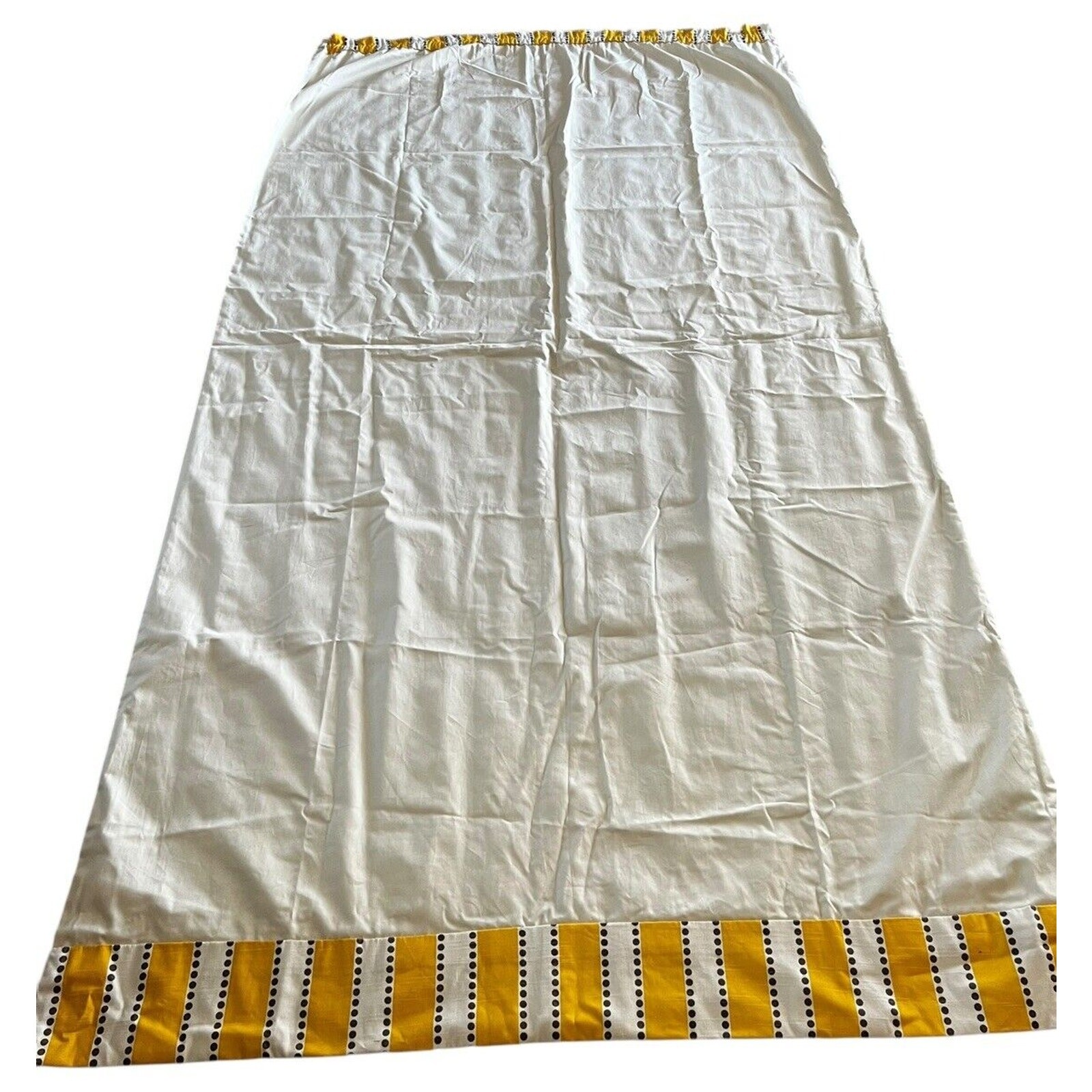 Custom Luxury Modern Curtains Drapes Panels Heavy Lined 2 Pair Yellow Gray White