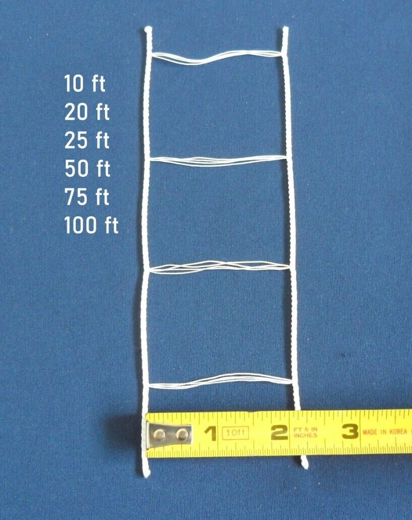 10 – 100 Feet White Ladder String Tape For 2 Inch Wood & Vinyl Venetian Blinds