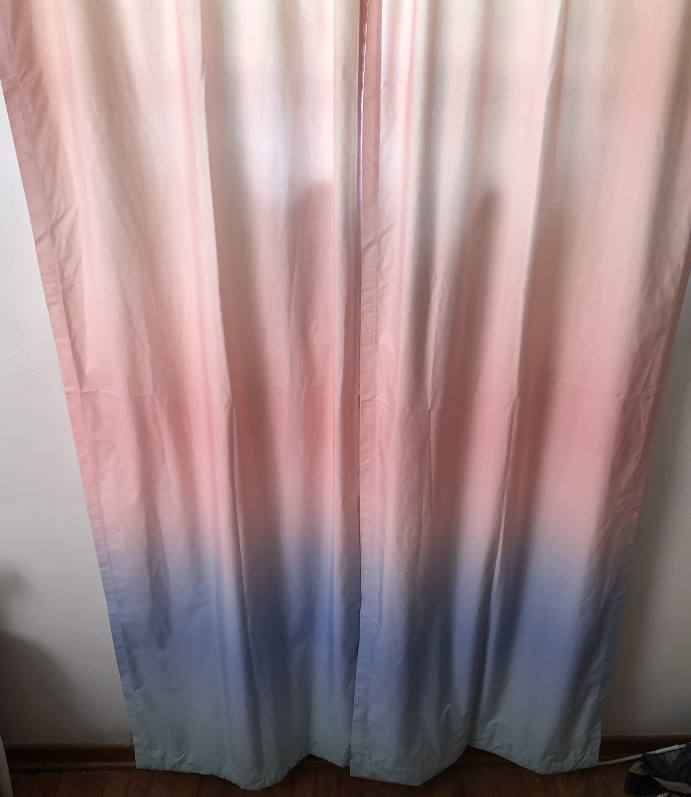 Curtains Rainbow Ombré Blackout 2 Panels 27 in x 84 in Huntington Home