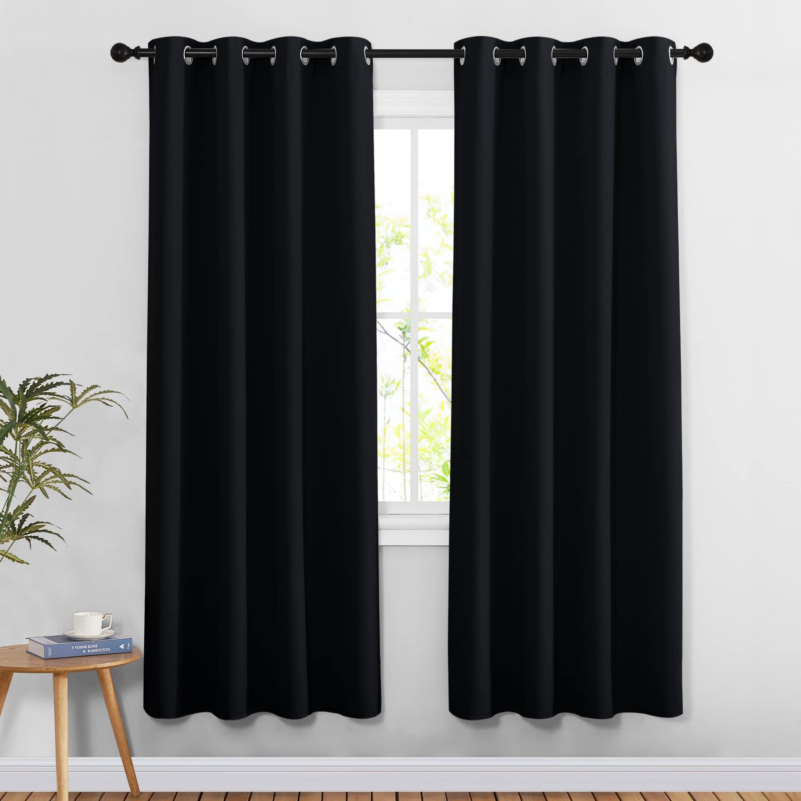 Blackout Curtains 78″ Long, 2 Panels, Thermal Insulated, Grommet, Bedroom Use