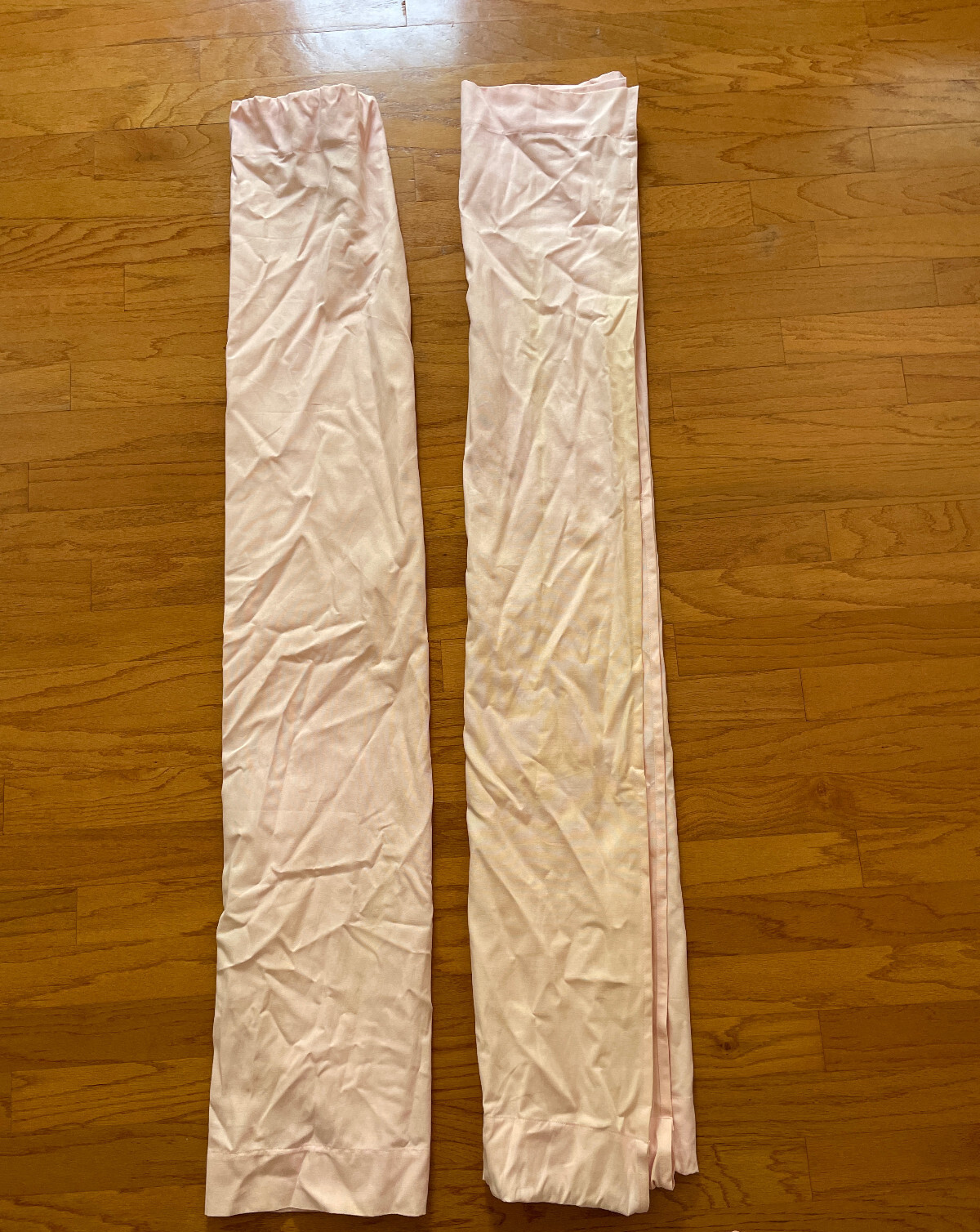Pottery Barn Kids Pink Cotton Canvas Curtain Panels Set of 2 63 x 44 inches