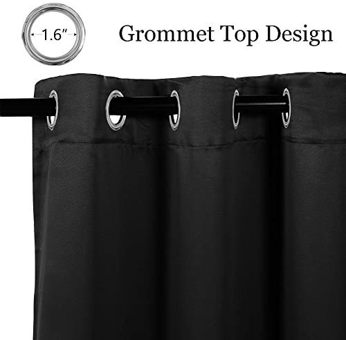 Grommet top Thermal Insulated Windowout 42″W x 63″L (Pack of 1) Black