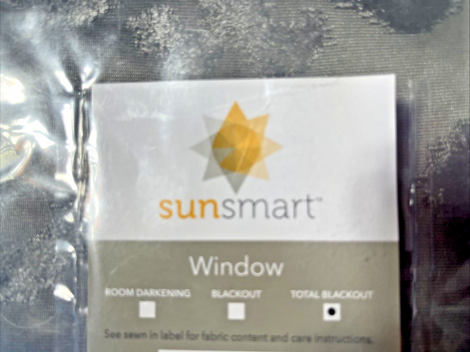 Sunsmart Total Blackout Jacquard Damask, Grommet Curtain Mirage, Gray 50″x95″NEW