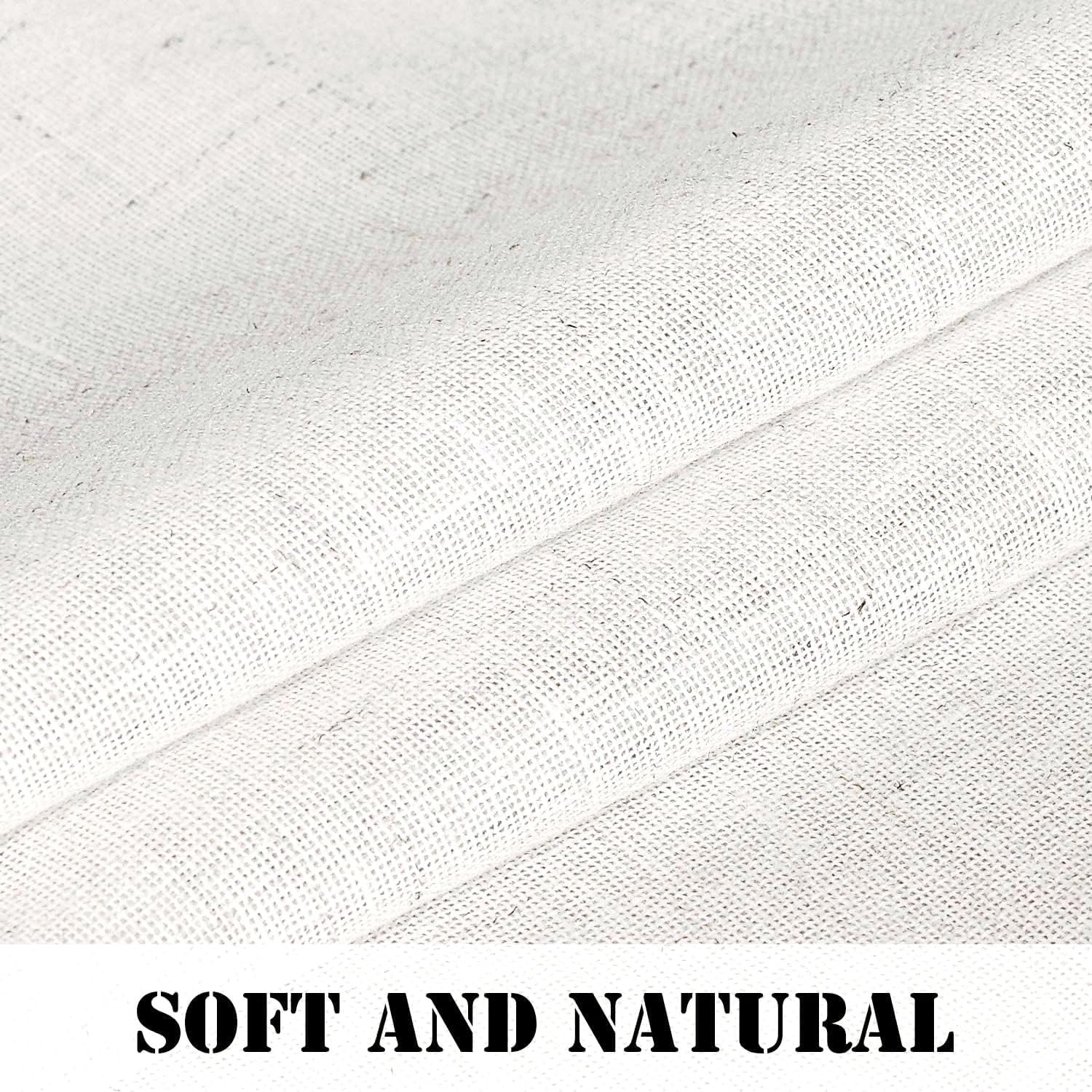 H.VERSAILTEX Elegant Natural Linen Blended Energy Efficient Light Filtering C…