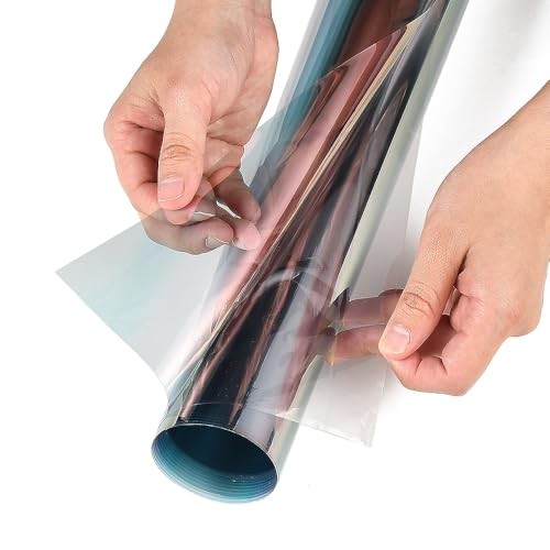 Car Window Tint 80% VLT, 80 Percent Chameleon Red Window Tint 20In x 10Ft