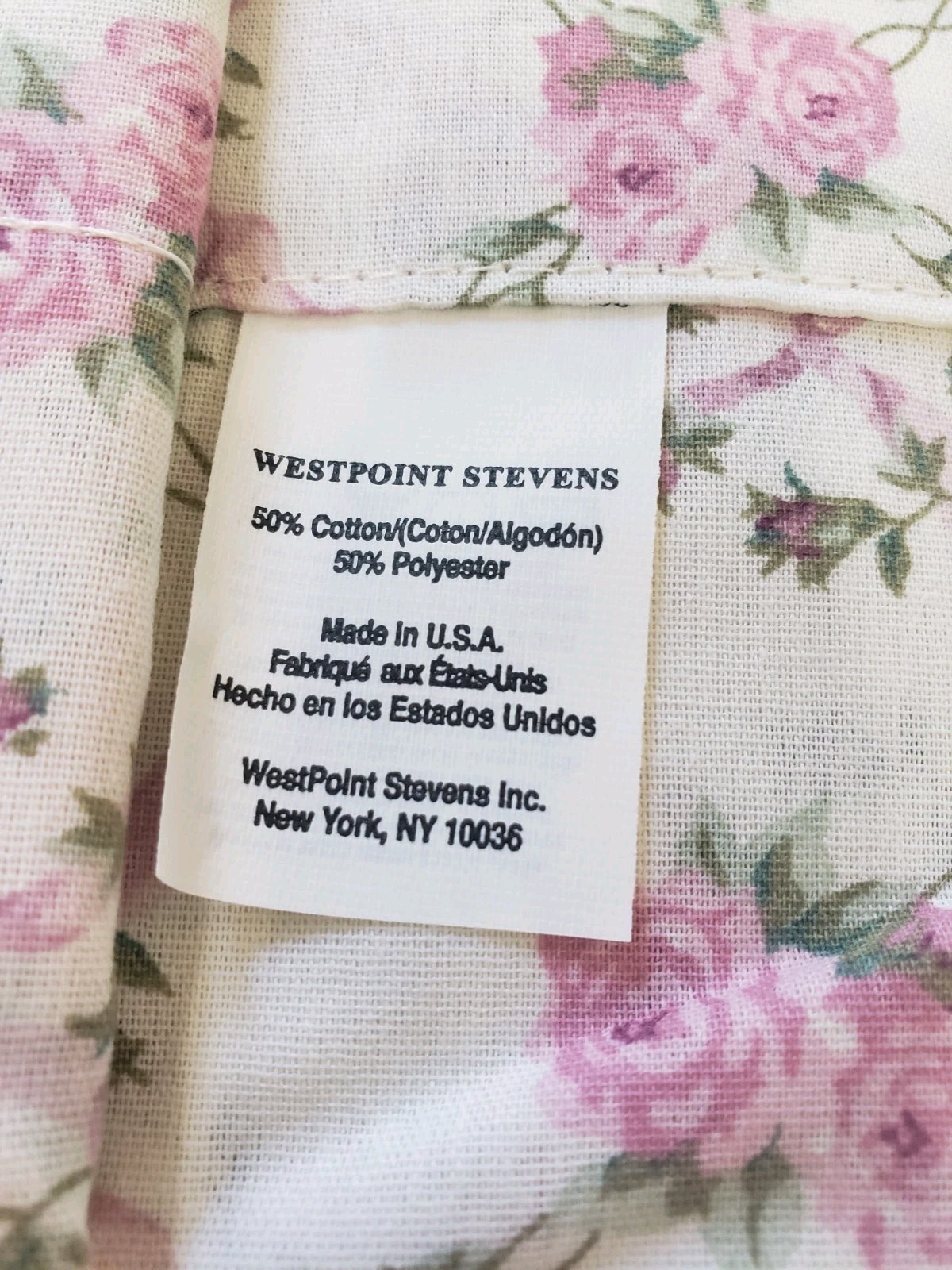 Vintage Floral Garden Balloon Valance Cream & Pink 84×15 New USA Made Cottage