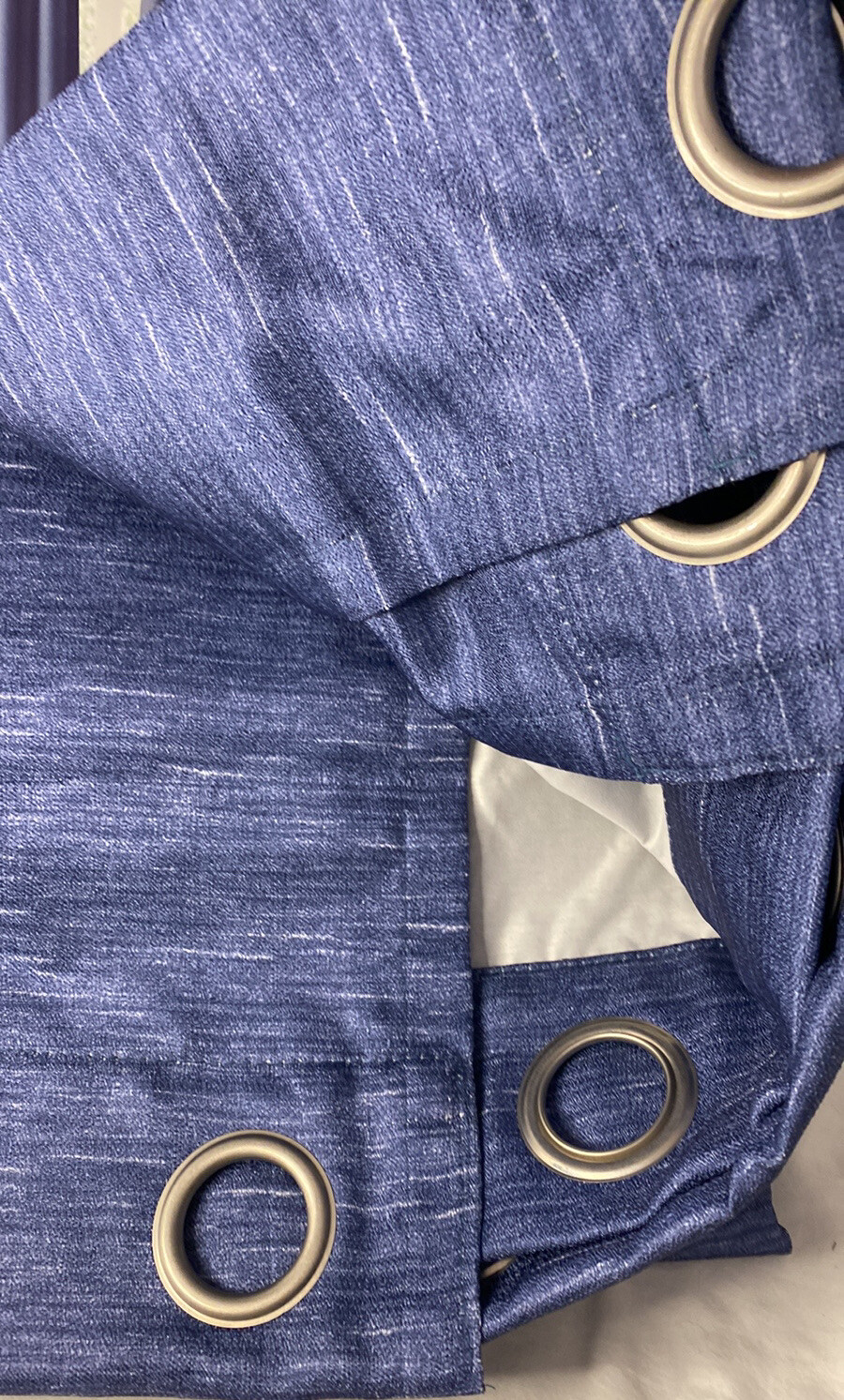 Sunsmart Como Total Blackout Polyester Curtain- 2 Panels-84”x84”-blue