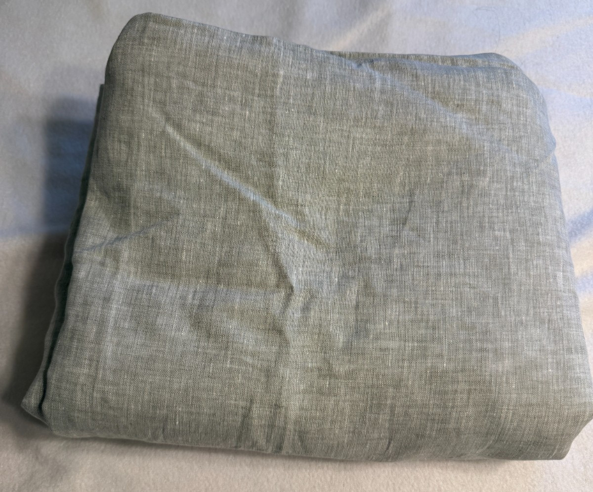 Quince European Linen Room Darkening Curtain 48×84 Sage Green Single Panel