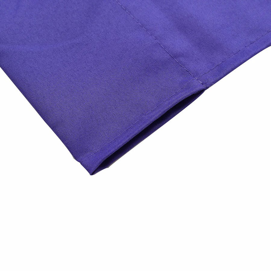 PURPLE 2 Drapery Panels 8 ft Polyester Backdrop CURTAINS Rod Pockets Party