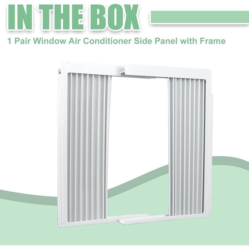 Window AC Side Panel Curtain Kit Frame Insulation Dustproof 10000 BTU Units New