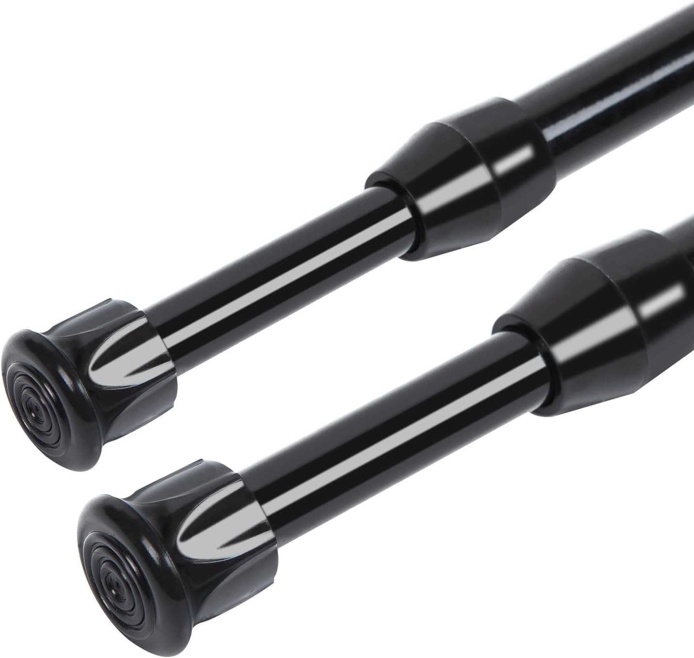 2 Pack Tension Rods, Small Tension Rods 7-11 inches Adjustable Spring Steel