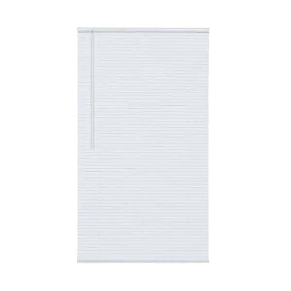 White Light Filtering Cordless Vinyl Mini Blind, Home Basics 43″ W x 64″ L