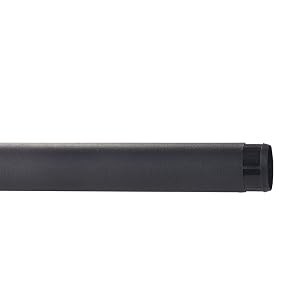 Black Curtain Rods 32 to 72 (3-6Ft) for Window: Outdoor – Industrial 1Inch Pole