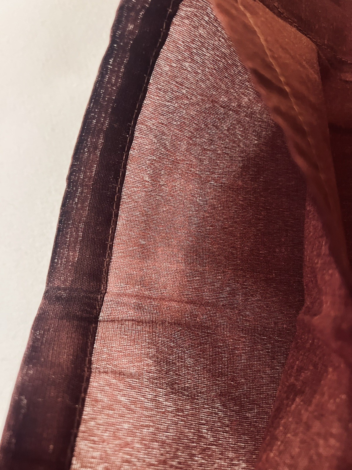 4 burgundy poly/cotton straight/balloon lt-fltring rod pocket valances, 72″