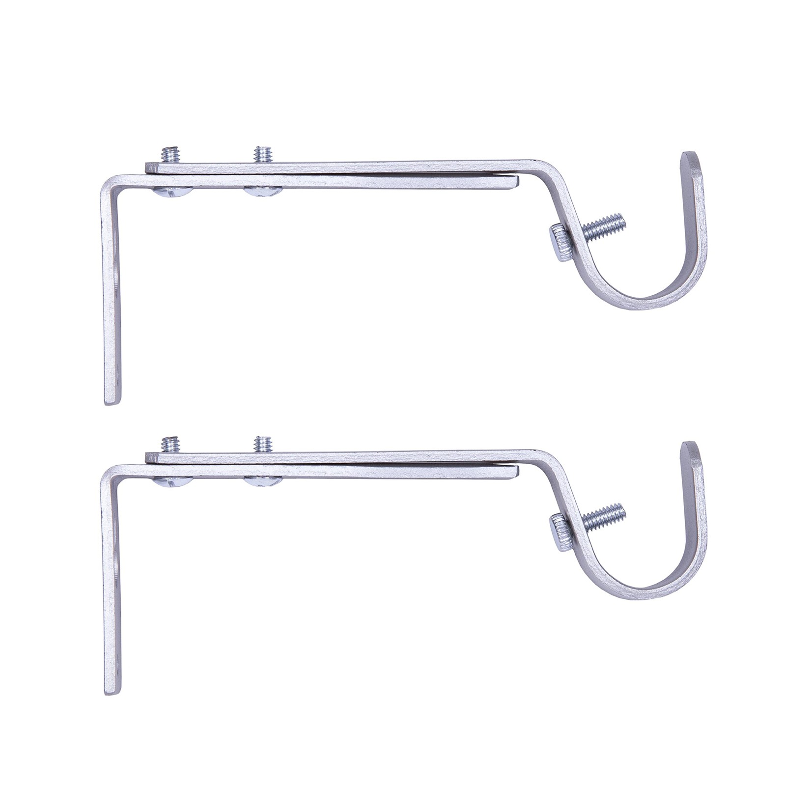 Adjustable Bracket, for 3/4″ Curtain Rod, Satin Nickel, 2 Pack