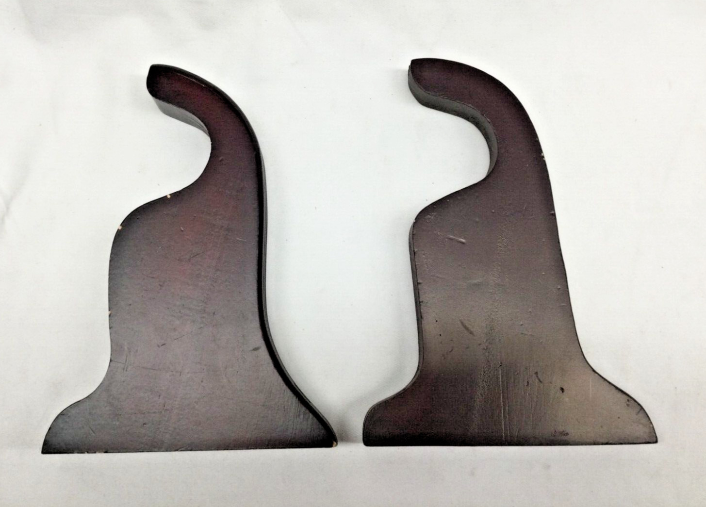 (a set of 2x) 2-INCH Hole Wood Rod Holder Bracket Drapery Hardware – Mahogany