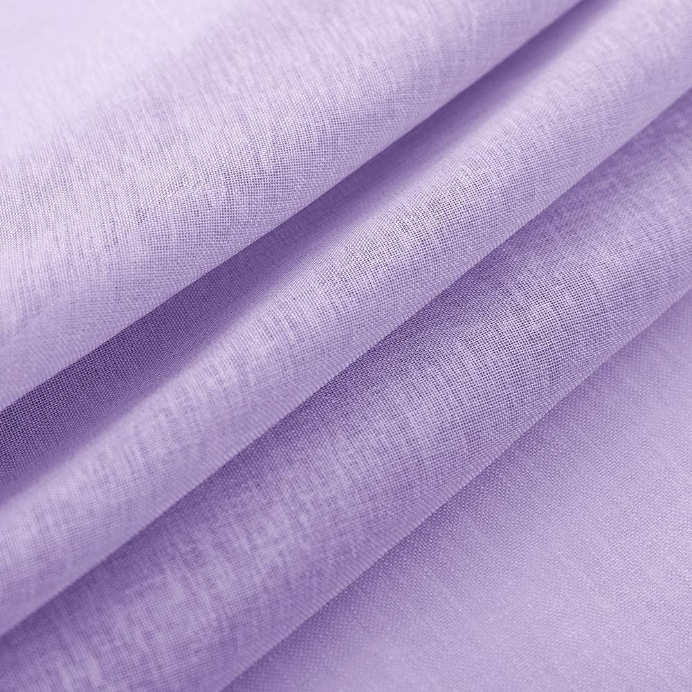 Purple Sheer Curtains 72 Inch Length Curtain Sheers Girls Room Nursery Transpare