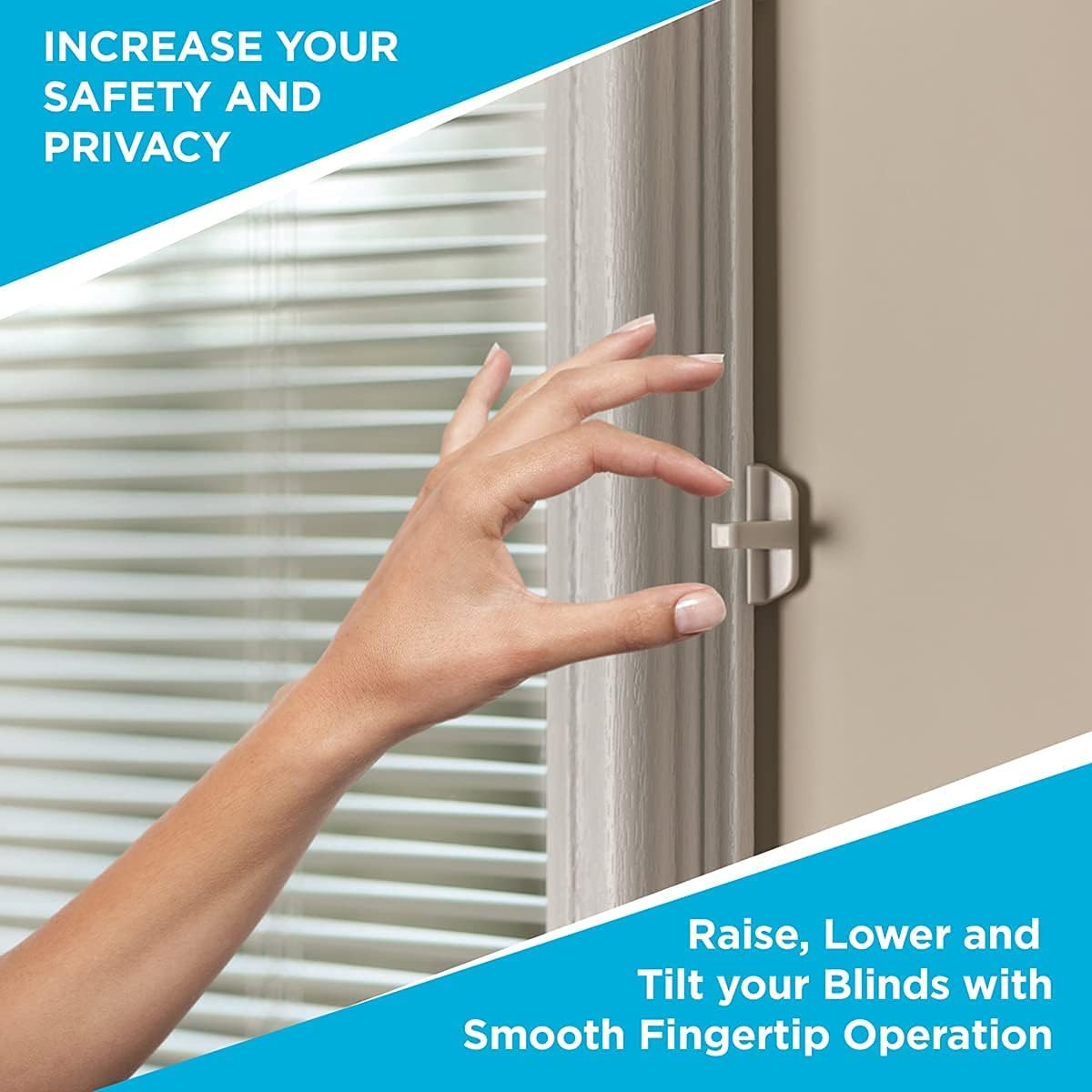 Add-On Blinds for Raised Frame Doors Only — Installs over Existing Door Glass —