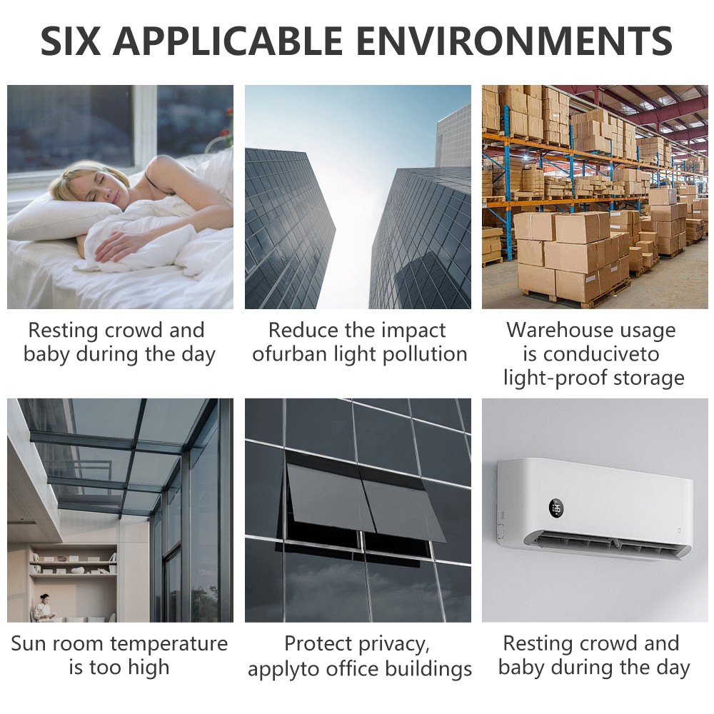 One Way Mirror Window Film Privacy Heat UV Reflective Control Tint for Office