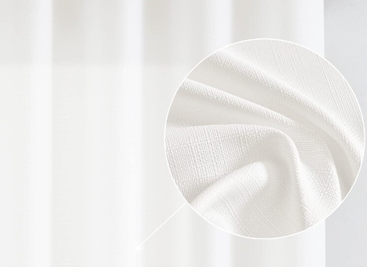 2 Cutain Panels 84″×50″ Textured Linen Light Filtering Rod Pocket Living Room