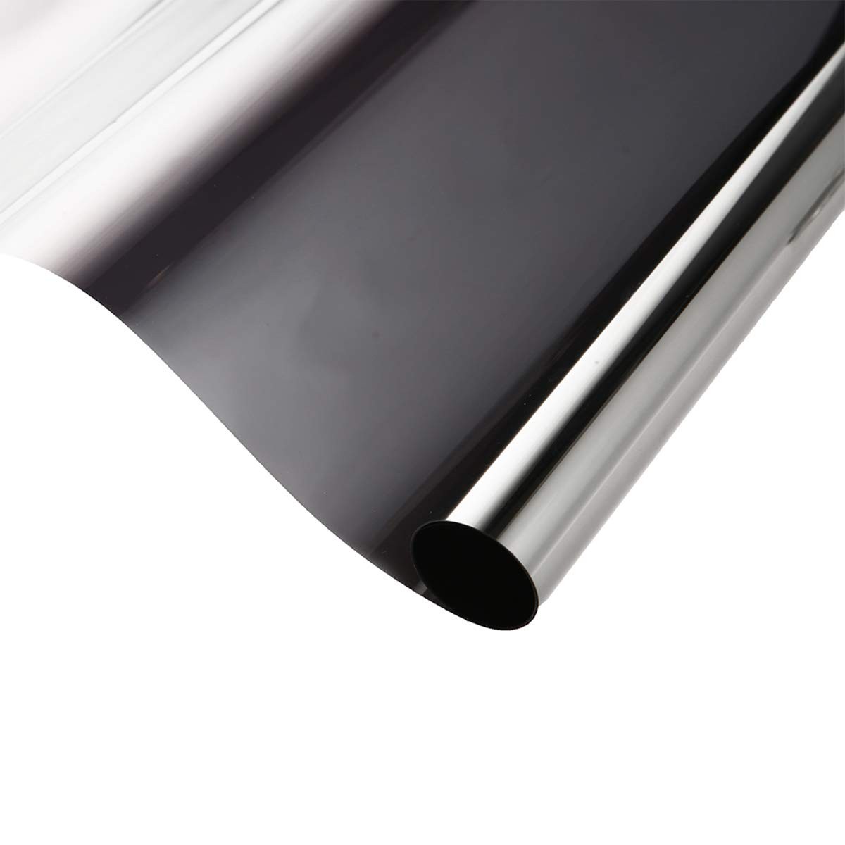 One Way Mirror Reflective Window Privacy Film 24Inch x 10Feet, Black Silver