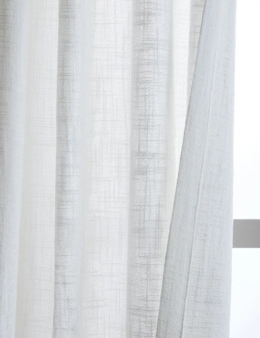 NWT QUINCE COTTON SHEER CURTAINS PANEL SET OF 2 WHITE 84 X 48 RETAIL $59.90