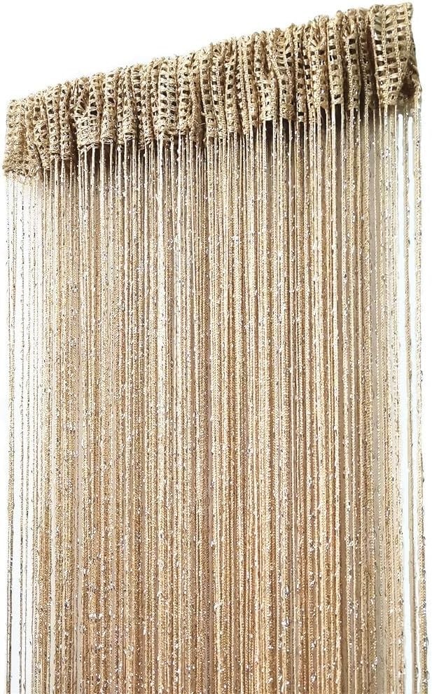 Decorative Door String Curtain Wall Panel Fringe Window Room Divider Blind Di…