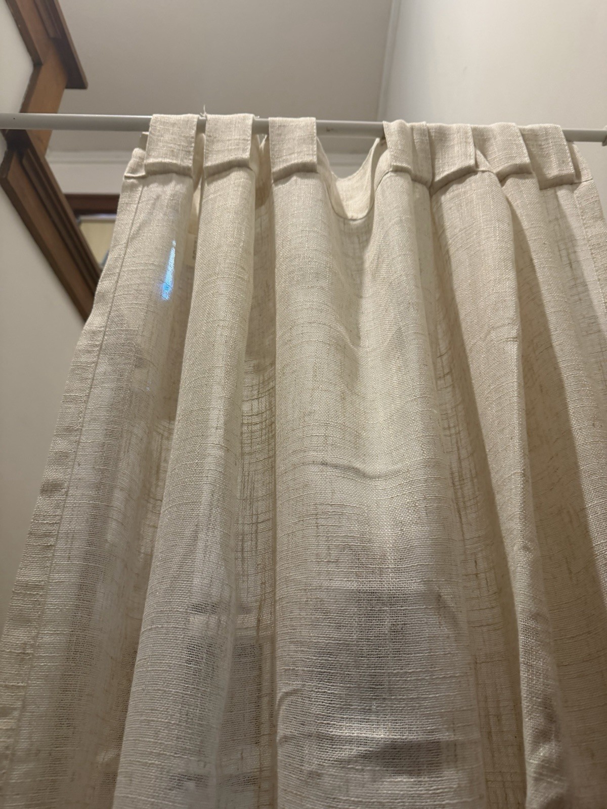 8 panels Beige Sheer Curtain Panel 50 x 84 in Rod Pocket Solid Classic Unlined
