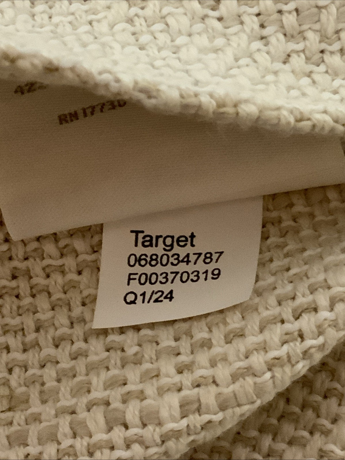 🥥 Threshold 1pc 54”x 84” Light Filtering Textured Weave Curtain🆕AS IS👇