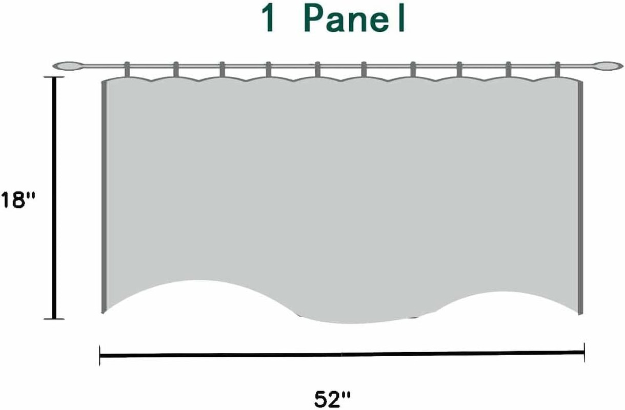 Pure White Valances for Windows 2 Pack Clearance Valance Curtains for Living Roo