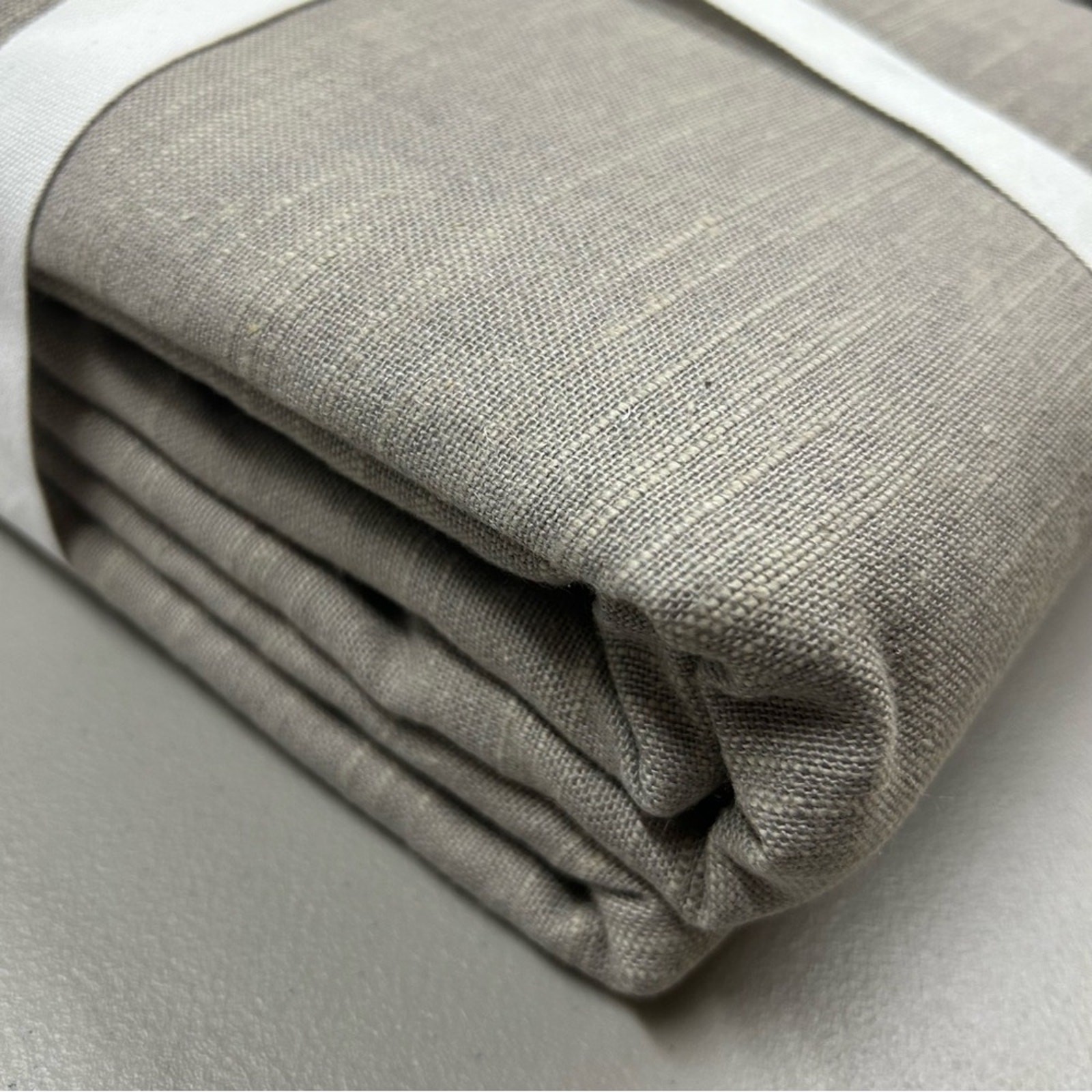 Pottery Barn Emery Curtain Window Panel Linen Light Filtering 100″ W x 84″ L NEW